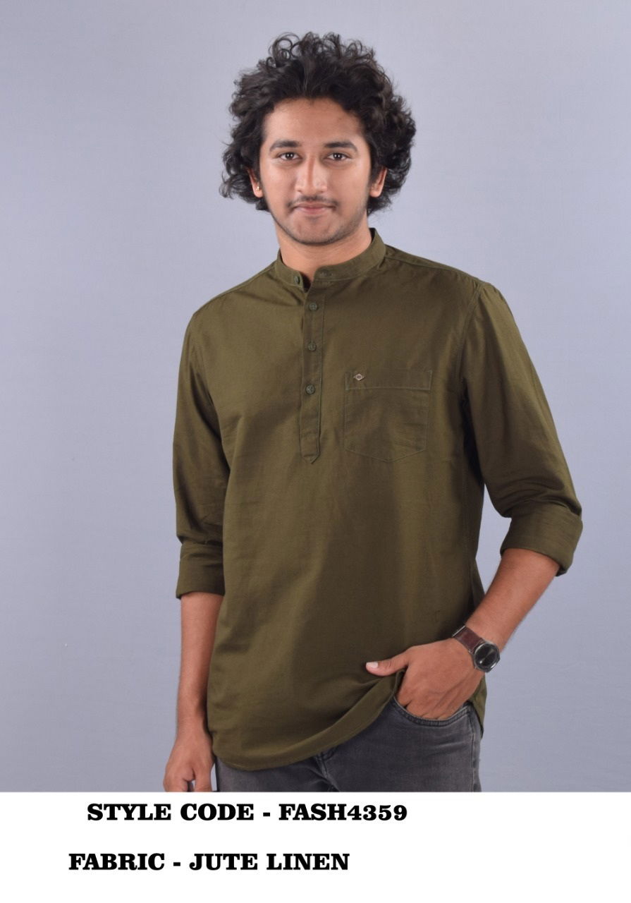 French American 01 Casual Wear Wholesale Short Kurta Mens Collection